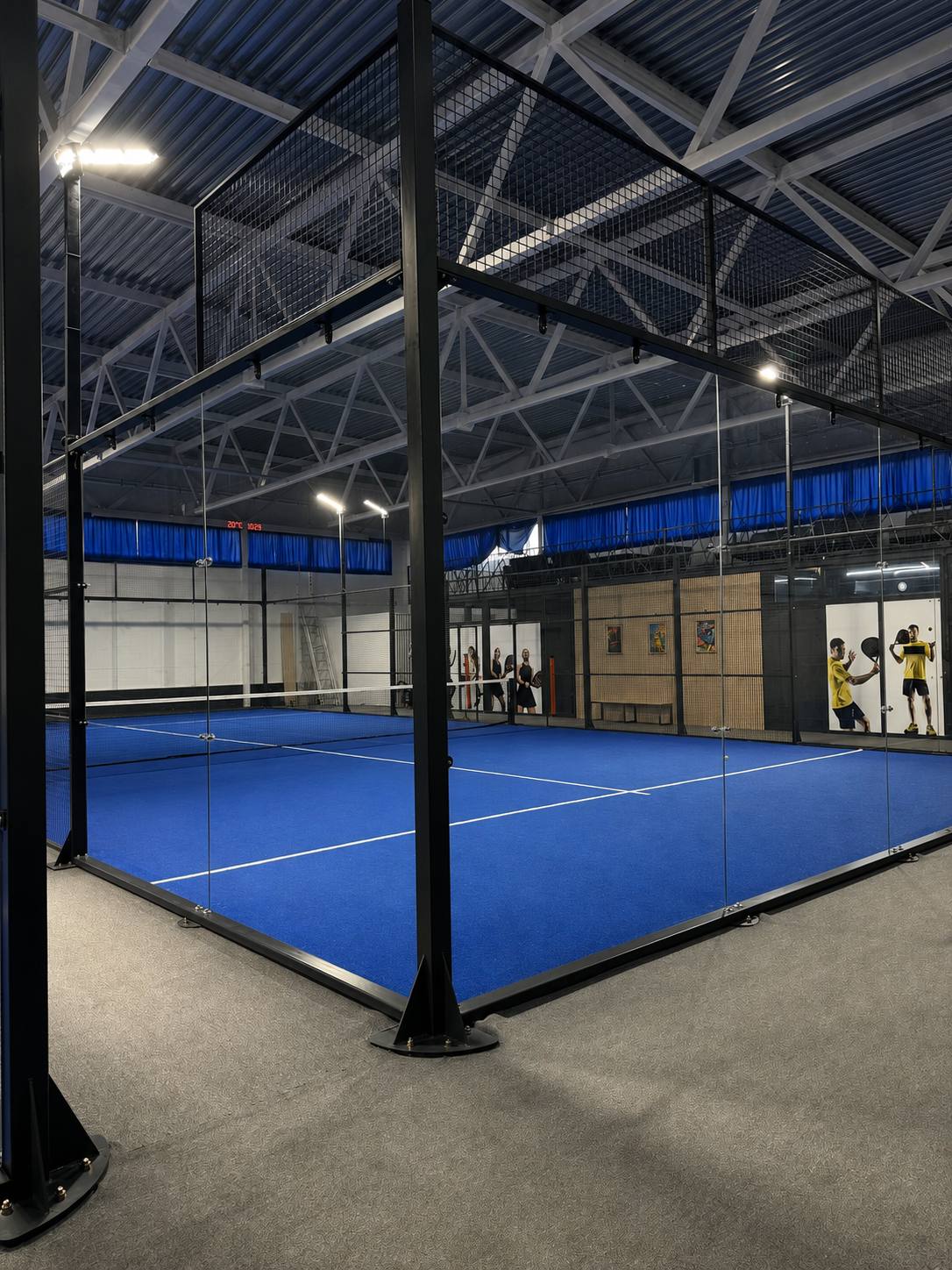 Панорамный корт Корт 1 в падел-клубе PADELNF Нефтекамск